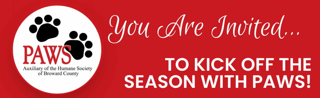 You Are Invited . . . To Kick Off The Season With PAWS!